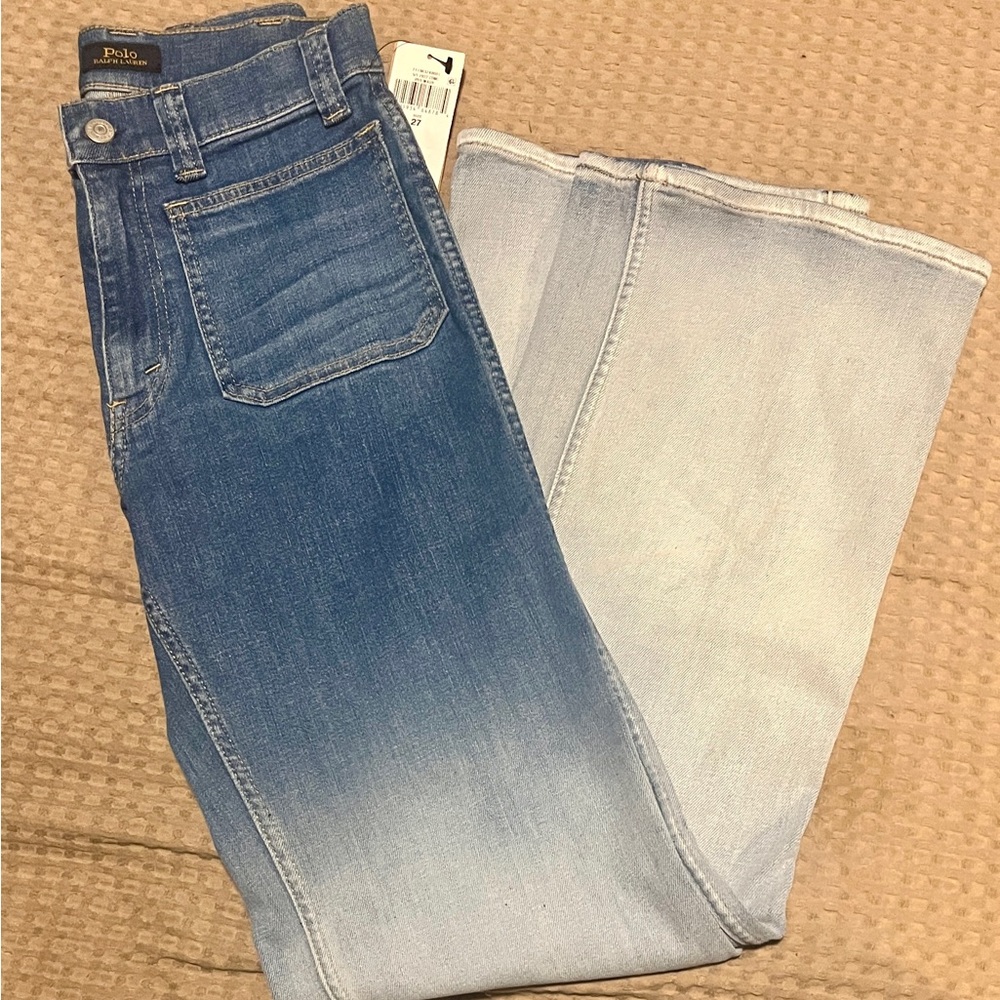 POLO RALPH LAUREN EMBROIDERED POCKET FADE JEAN - Picture 8 of 12